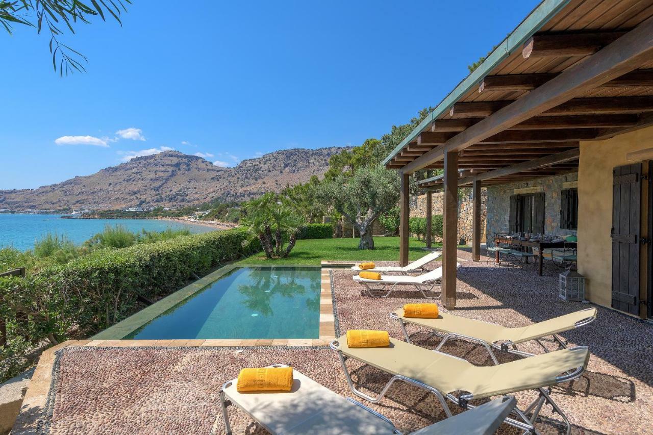 Aquavisionaire Beach Front Villa Lindos  Exterior photo