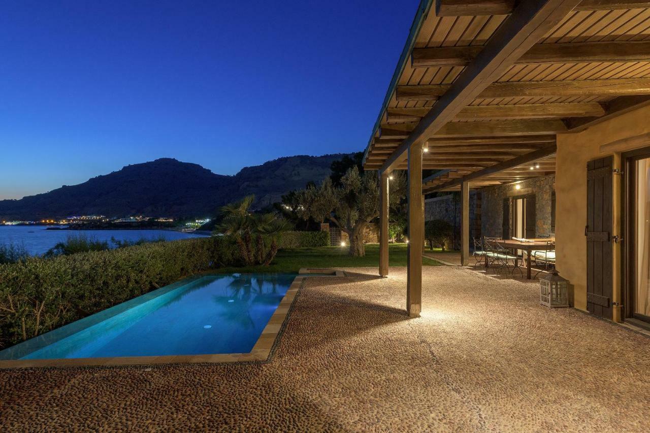 Aquavisionaire Beach Front Villa Lindos  Exterior photo
